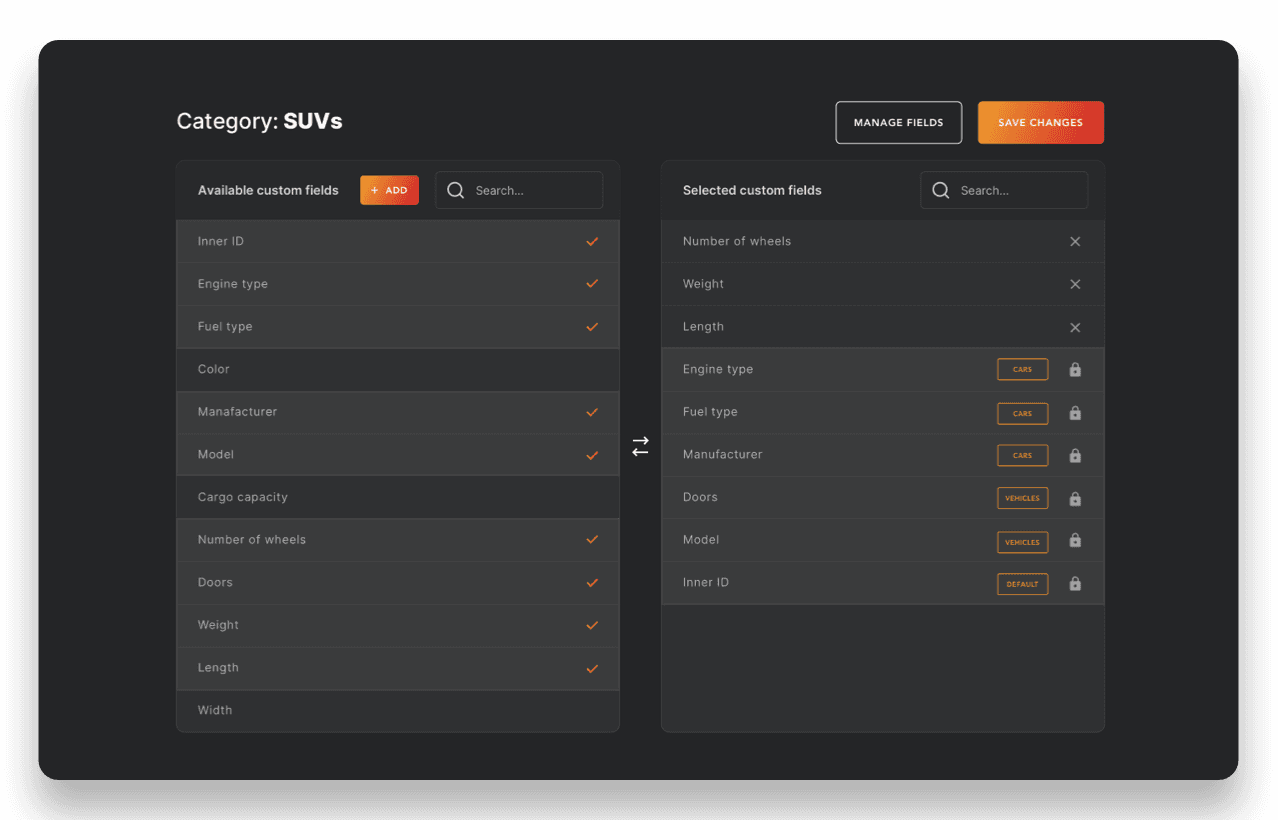 Image for Custom fields